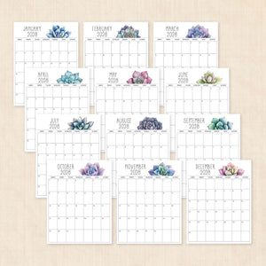 2028 calendar printable