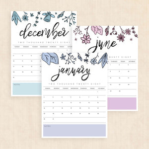 2028 calendar printable