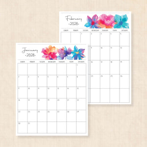 2028 calendar printable