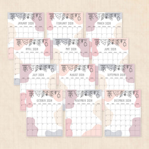 2028 calendar printable