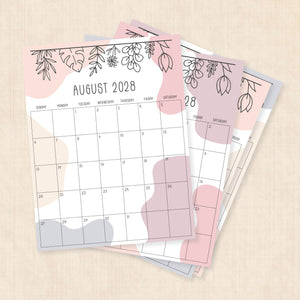 2028 calendar printable