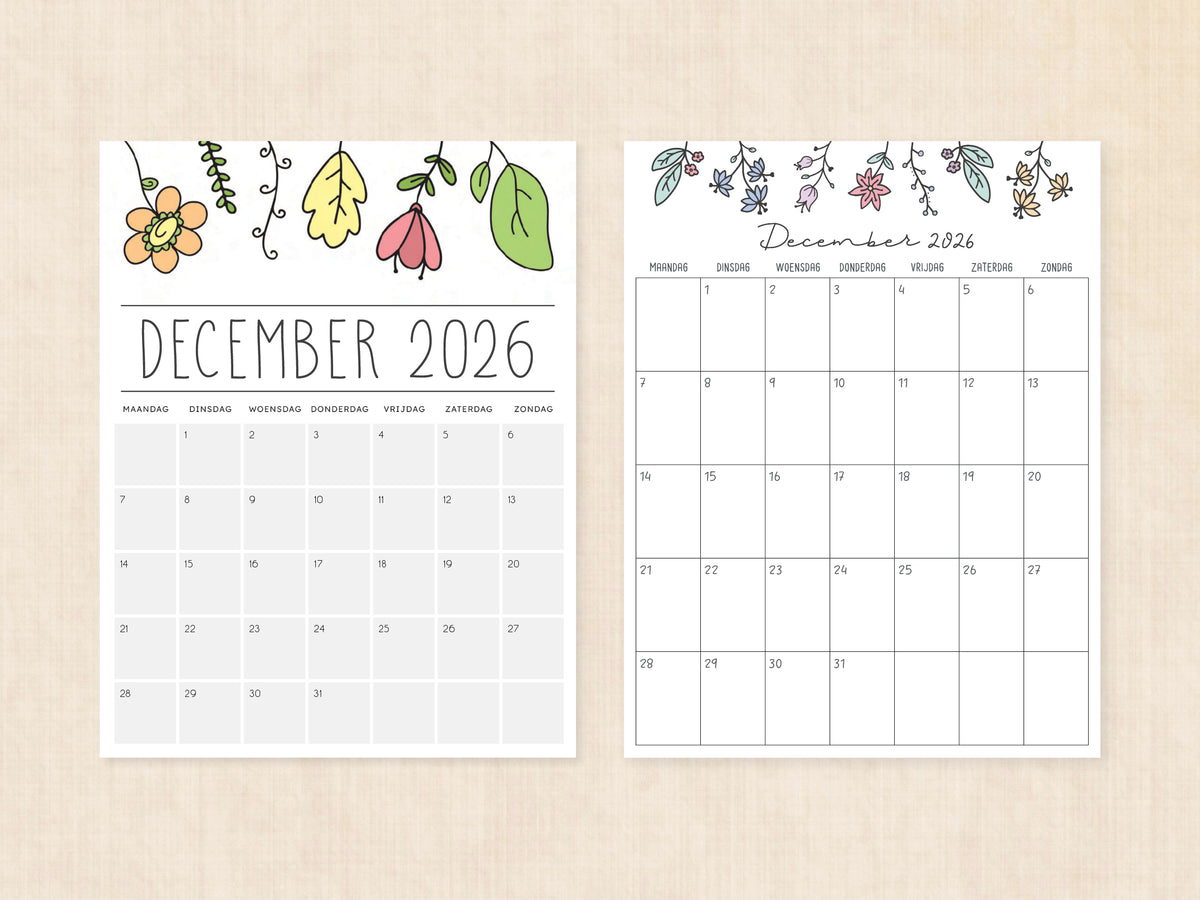 agenda december 2026