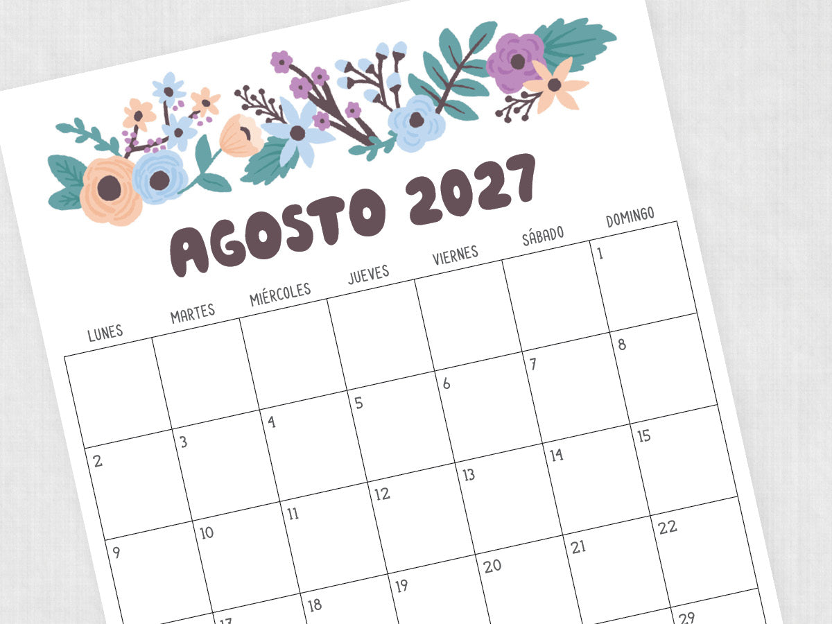 agosto 2027 calendario plantilla