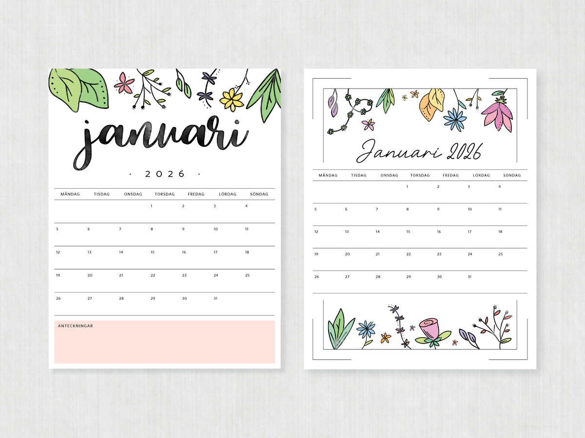 almanacka januari 2026
