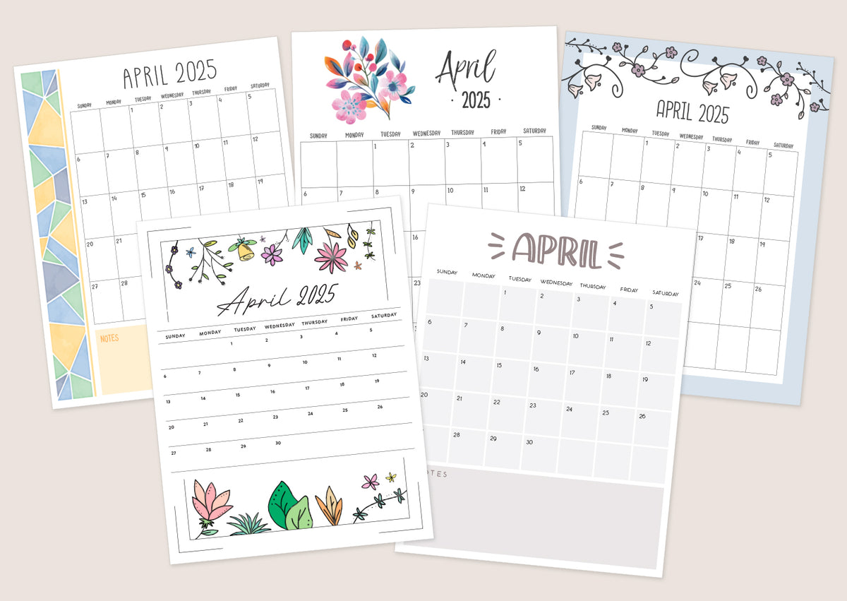 2025 calendar, printable pdf templates