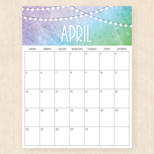 april 2026 calendar twilight twist