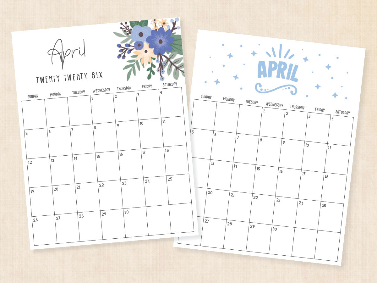 april 2026 calendar pdf