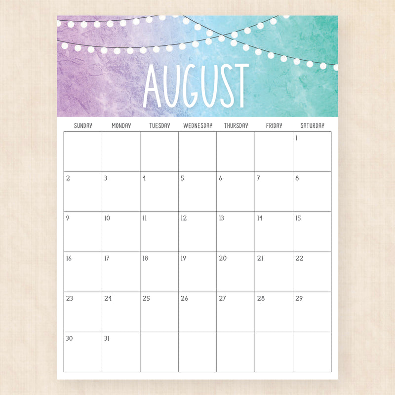 august 2026 calendar twilight twist