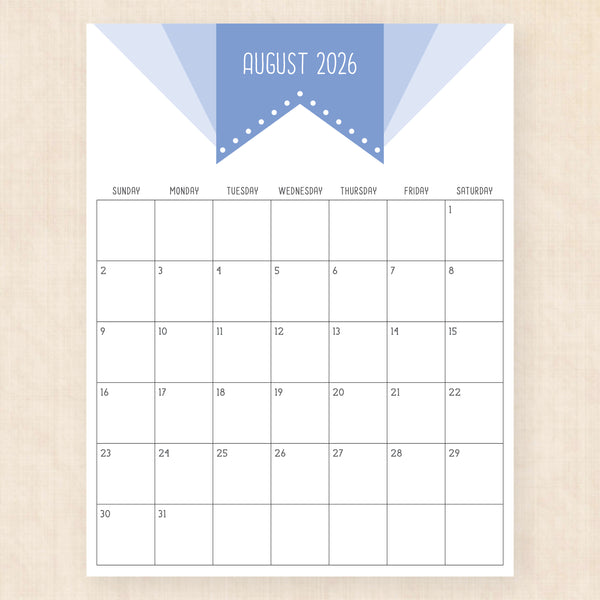 august 2026 calendar superhero soul