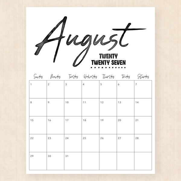 august 2027 calendar zebra zest