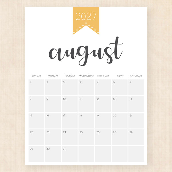august 2027 calendar polished pride