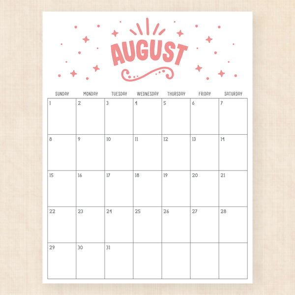 august 2027 calendar heavenly haze