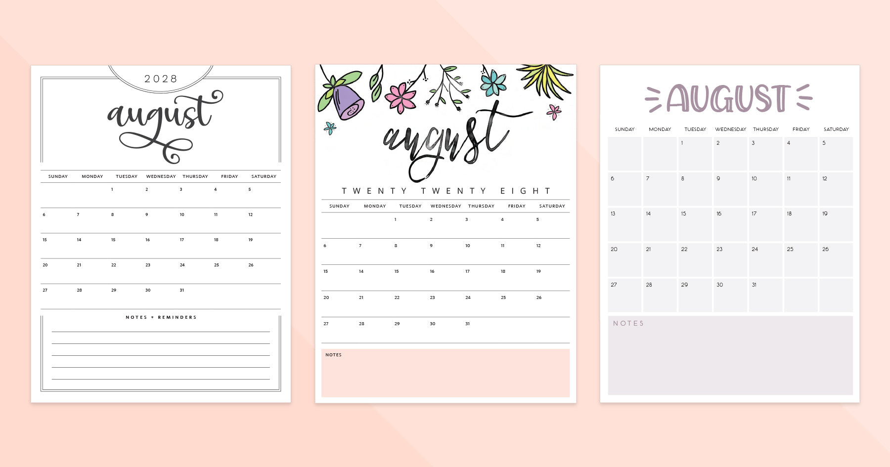 august 2028 calendar