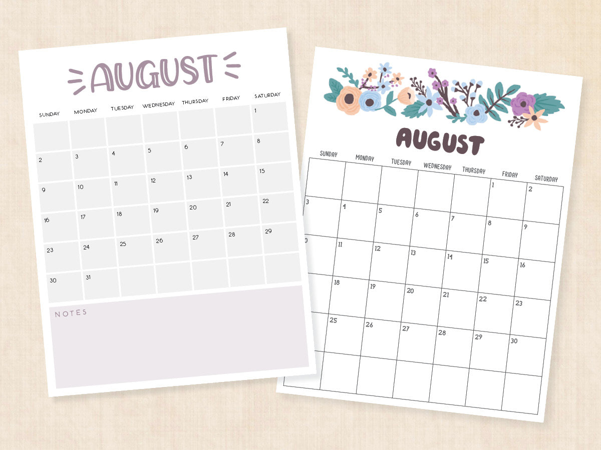 august calendar pdf