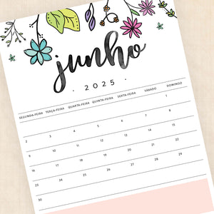 calendário 2025 para imprimir