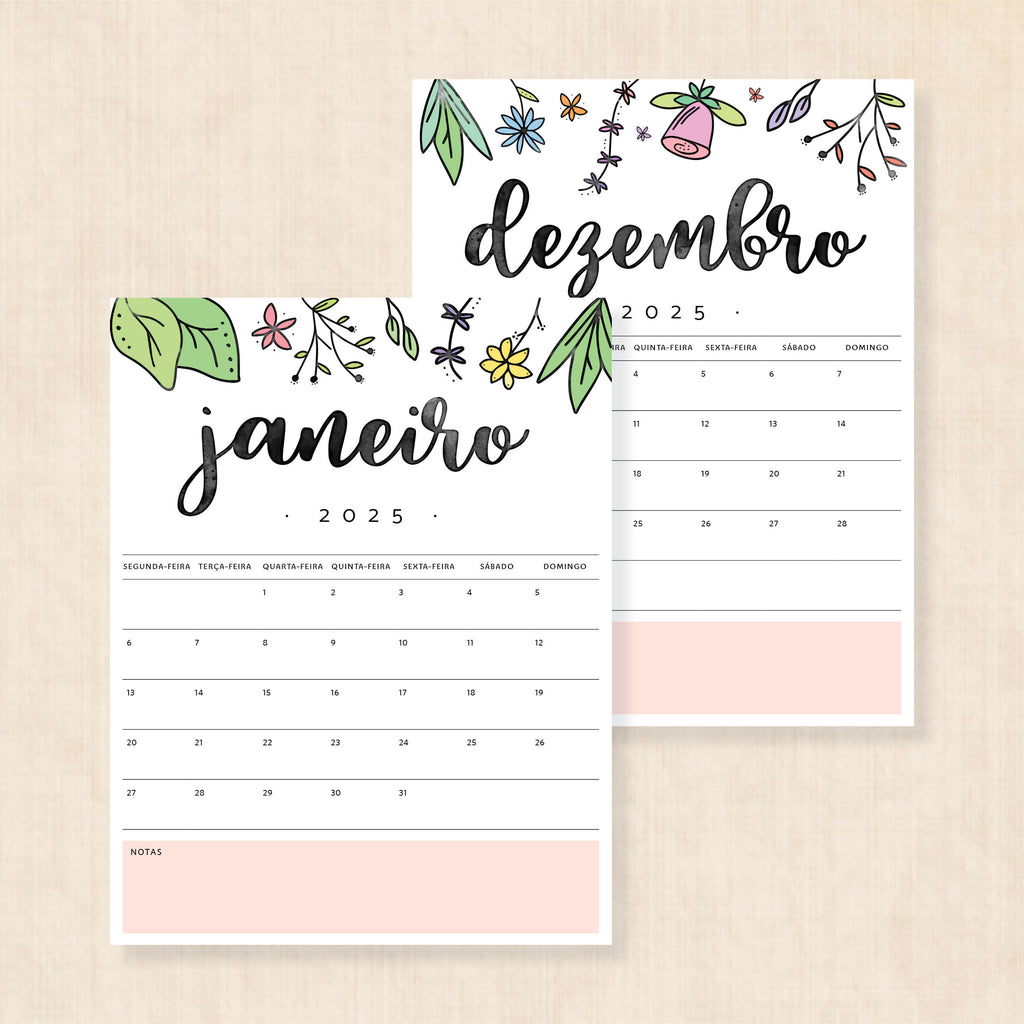 calendário 2025 para imprimir