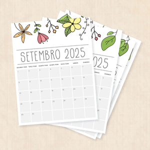 calendário 2025 para imprimir
