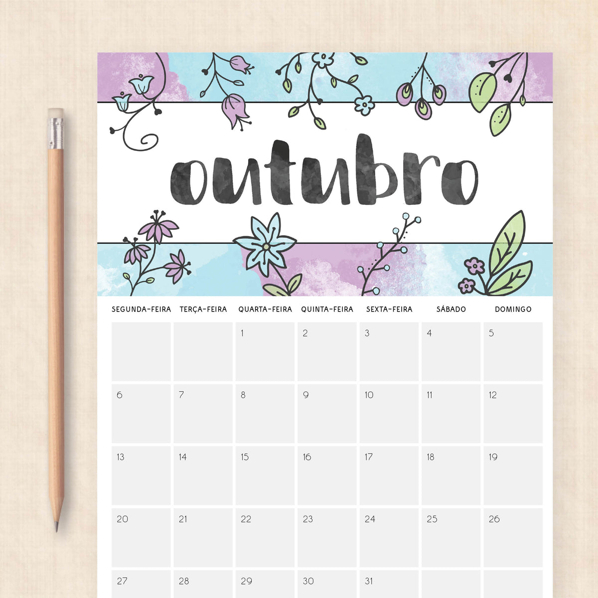 calendário 2025 para imprimir