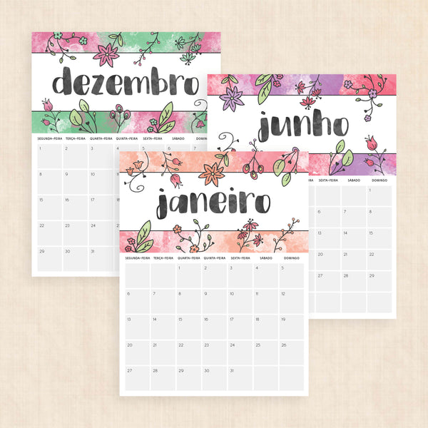 calendário 2025 para imprimir