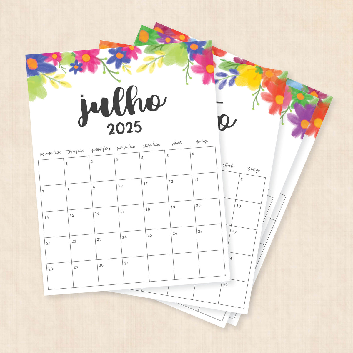 calendário 2025 para imprimir