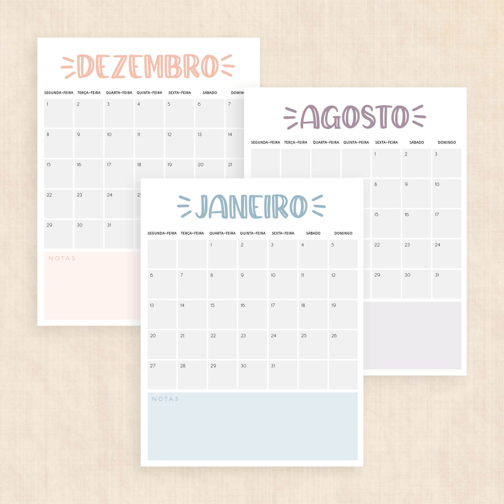 calendário 2025 para imprimir