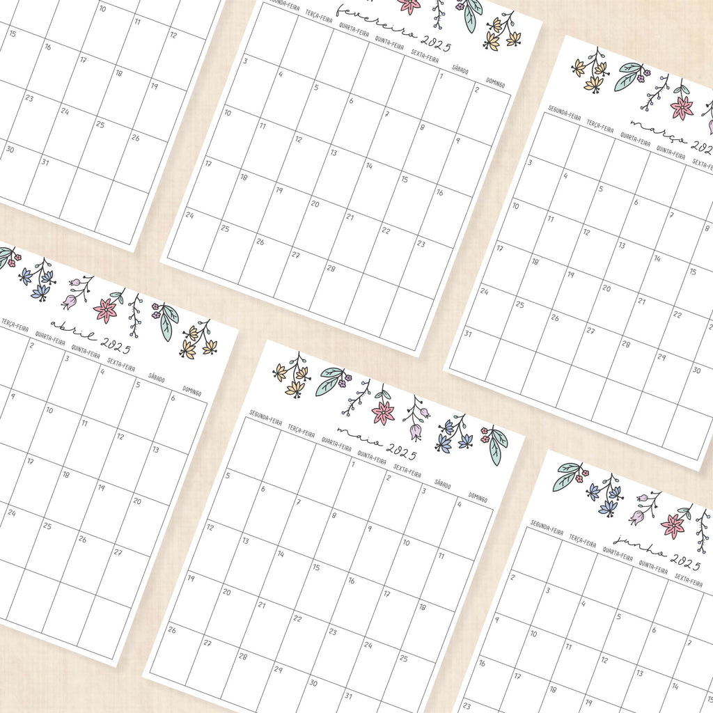 calendário 2025 para imprimir