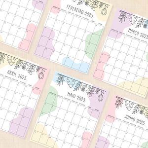 calendário 2025 para imprimir