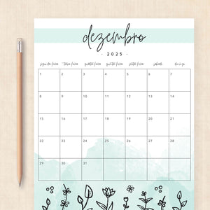 calendário 2025 para imprimir