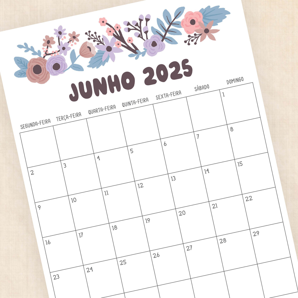 calendário 2025 para imprimir