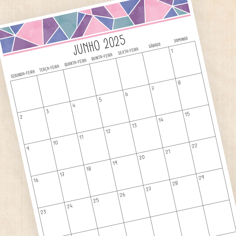 calendário 2025 para imprimir