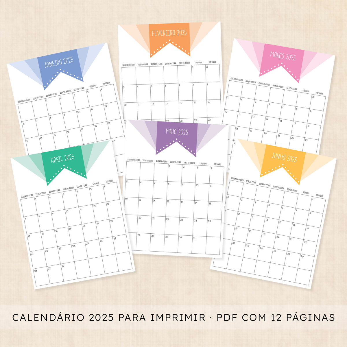 calendário 2025 para imprimir