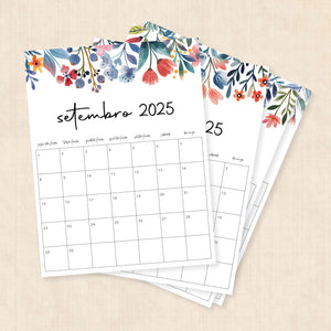 calendário 2025 para imprimir