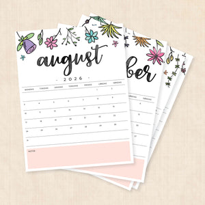 Kalender 2026 print selv