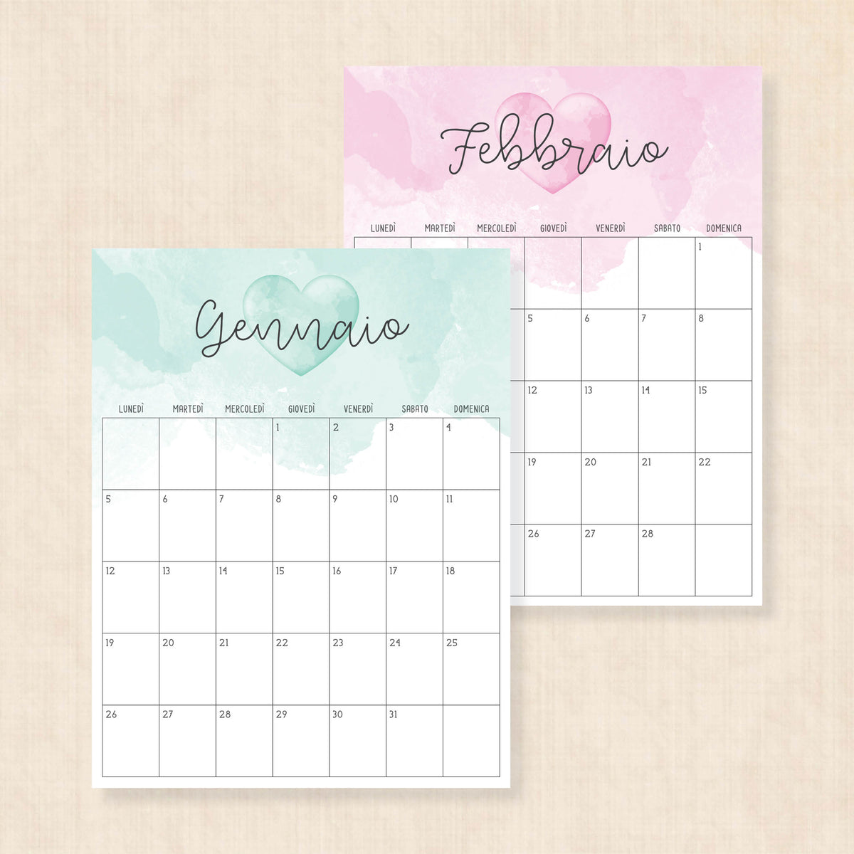 Calendario 2026 da stampare
