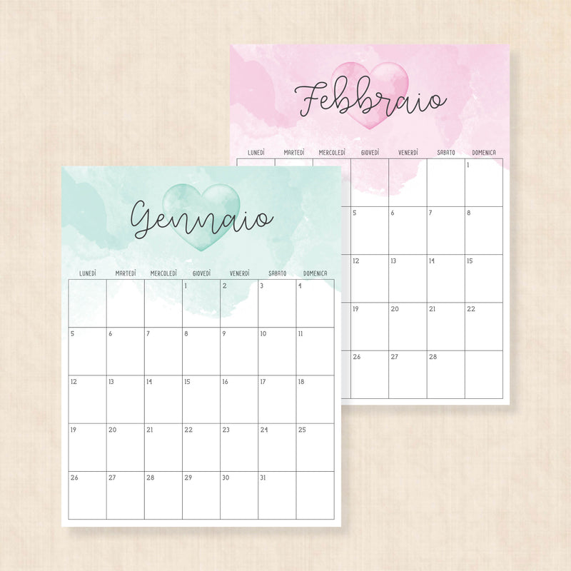 Calendario 2026 da stampare