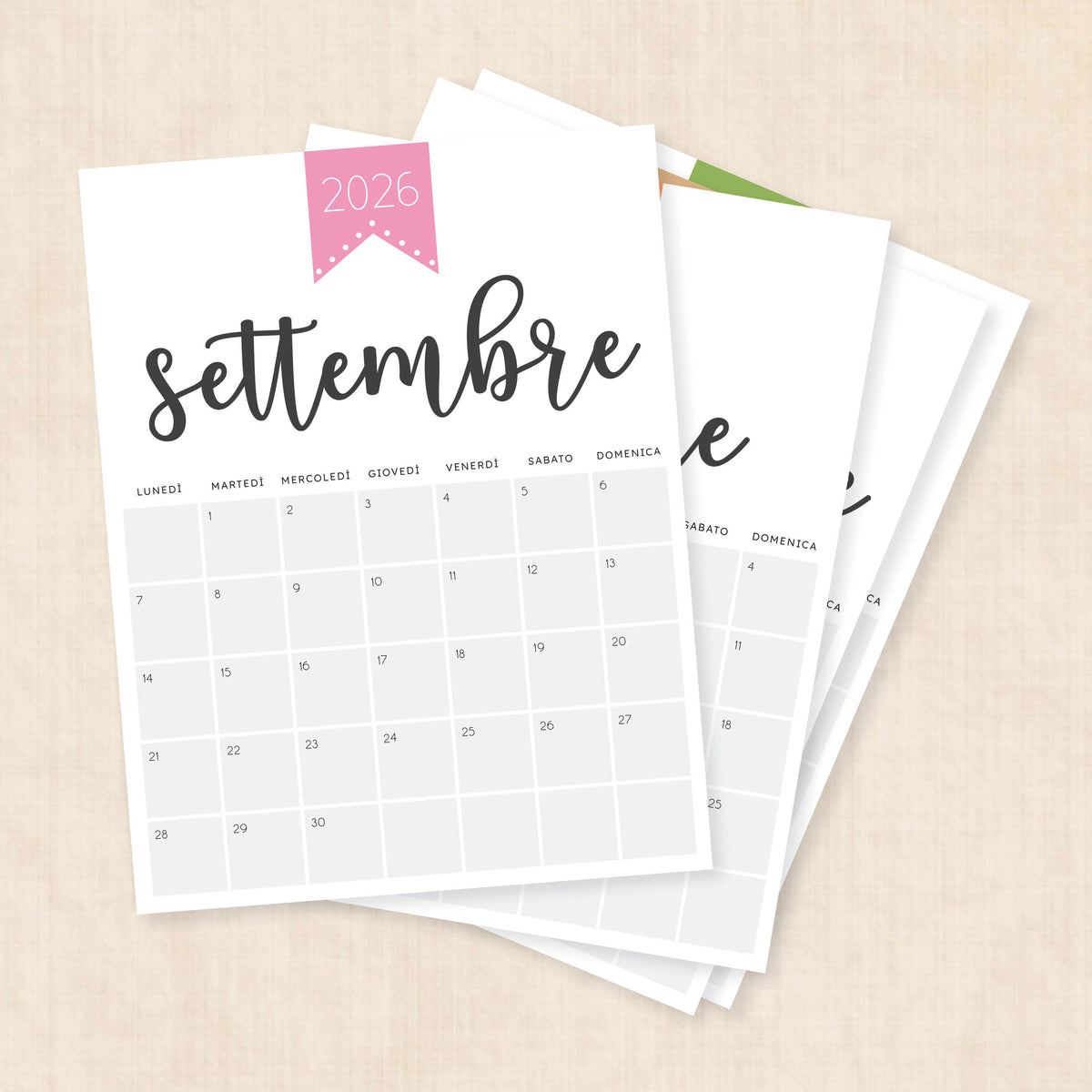 Calendario 2026 da stampare