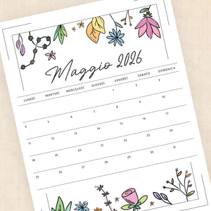 Calendario 2026 da stampare