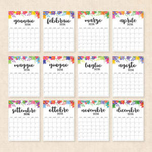 Calendario 2026 da stampare