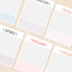 Calendario 2026 da stampare