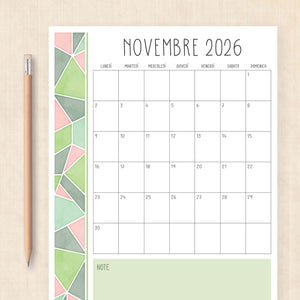 Calendario 2026 da stampare