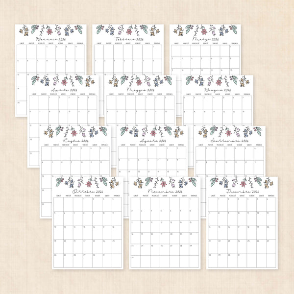 Calendario 2026 da stampare