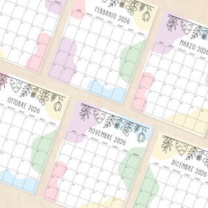 Calendario 2026 da stampare