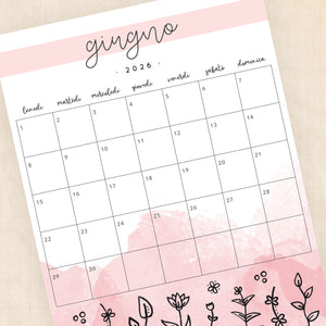 Calendario 2026 da stampare