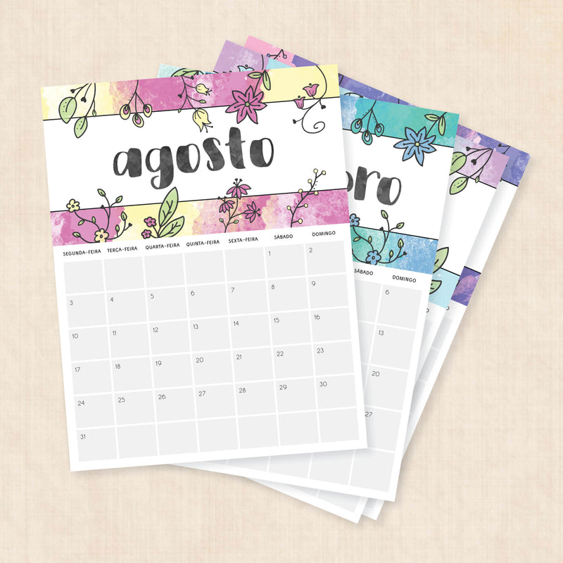 calendário 2026 para imprimir