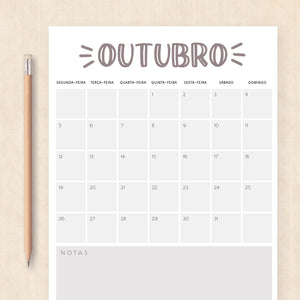 calendário 2026 para imprimir