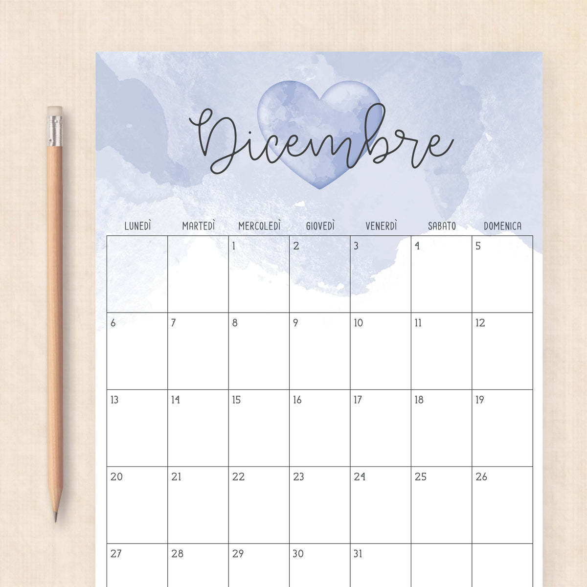 calendario 2027 da stampare