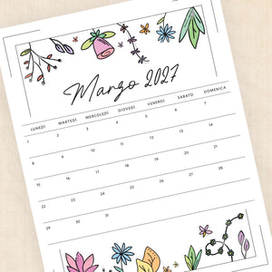 calendario 2027 da stampare