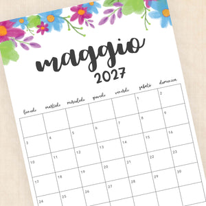 calendario 2027 da stampare