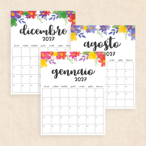 calendario 2027 da stampare