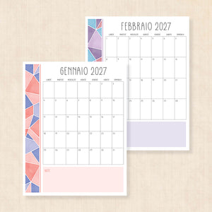 calendario 2027 da stampare